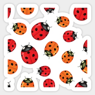 Cute Ladybugs Sticker